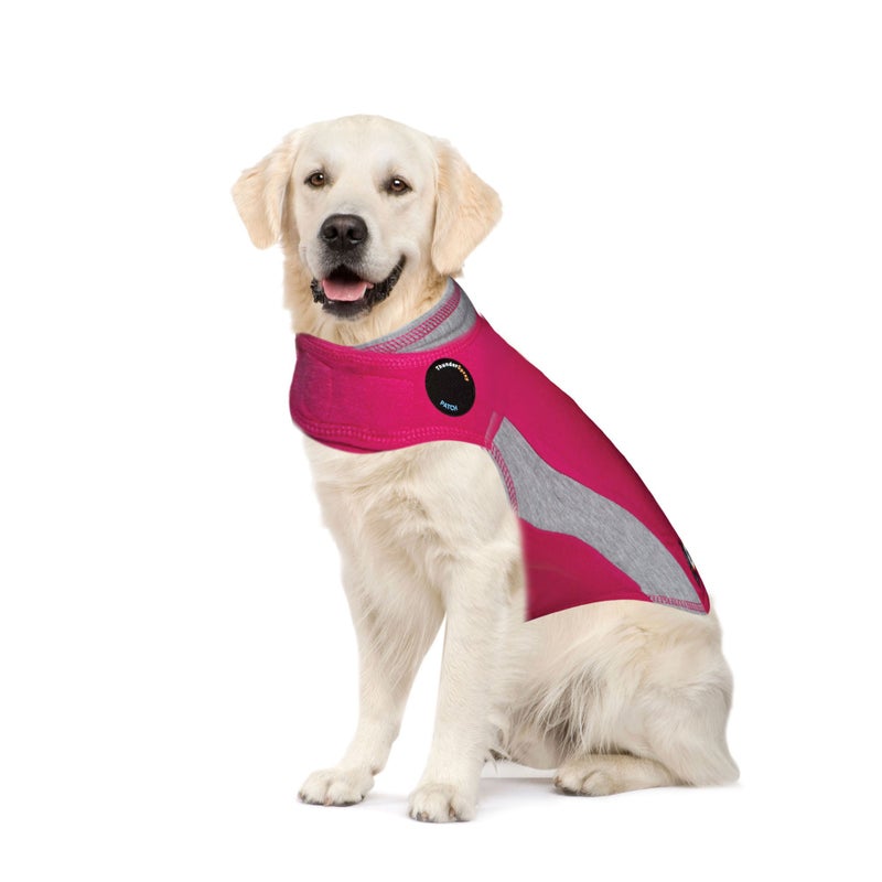 Thundershirt Apparel clothing Thundershirt Dog Anxiety Jacket, Pink, X Large 65-110 lbs US - Image 1